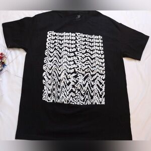 CIRCULATE Black Graphic Tee